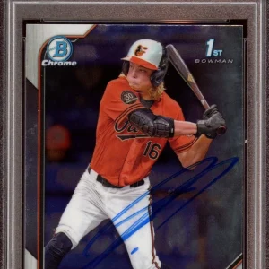 2022 Bowman Chrome Draft #BDC168 Jackson Holliday Chrome Auto Psa/Dna