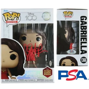 Vanessa Hudgens Signed Disney High School Musical Gabriella Funko Pop #1366 Psa