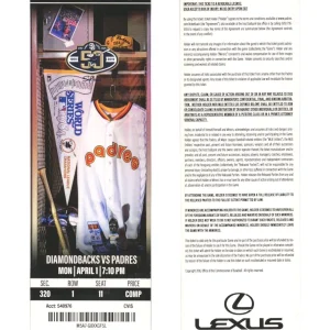 Fernando Tatis Jr 1st MLB Home Run HR Ticket Stub 4/1/2019 San Diego Padres