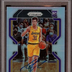 2021 Panini Prizm #165 Austin Reaves Silver Prizm Rookie Card Auto Psa/Dna Dual