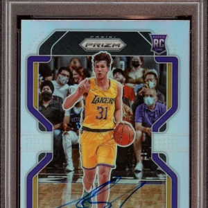 2021 Panini Prizm #165 Austin Reaves Silver Prizm Rookie Card Auto Psa/Dna Dual