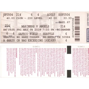 Albert Pujols 3,000th Hit Game Full Ticket Stub 5/4/2018 Los Angeles Angels 3000