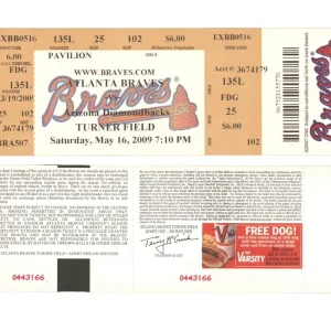 Max Scherzer 1st First Career MLB Win Ticket Stub 5/16/2009 Arizona Diamondbacks