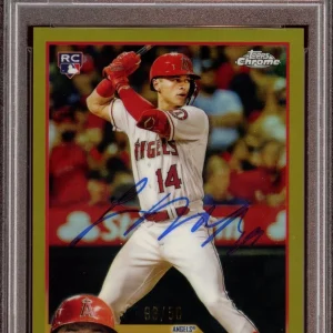 2023 Topps Chrome #188 Logan O'Hoppe Gold Rookie Card Auto /50 Psa MINT 9/GEM 10