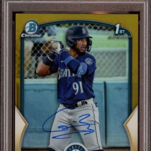 2023 Bowman Chrome Gabriel Gonzalez Gold Refractor Auto /50 Psa NM-MT 8/GEM 10