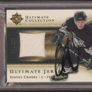 2005 Upper Deck Ultimate Sidney Crosby Rookie Game Jersey RPA AUTO /250 PSA DUAL