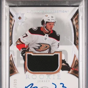 2021 UD Ultimate Collection Mason McTavish Jersey Patch RPA /699 Psa GEM 10 AUTO