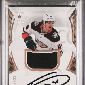 2021 UD Ultimate Collection Trevor Zegras Jersey Patch RPA /499 Psa GEM 10 AUTO