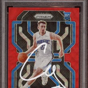 2021 Panini Prizm #310 Franz Wagner Ruby Wave Rookie Card Psa GEM MINT 10 AUTO