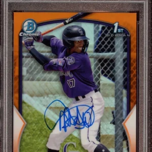 Dyan Jorge 2023 Bowman Chrome Orange Refractor Auto /25 Psa MINT 9/GEM MINT 10
