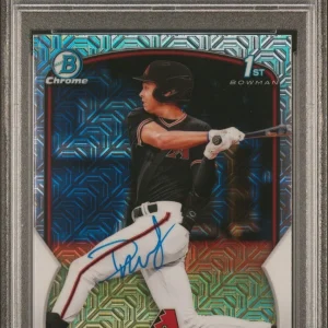 2023 Bowman Chrome Druw Jones Mega Mojo Refractor Auto Psa MINT 9/GEM MINT 10