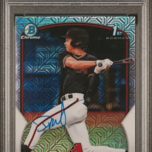 2023 Bowman Chrome Druw Jones Mega Mojo Refractor Auto Psa GEM MINT 10/10