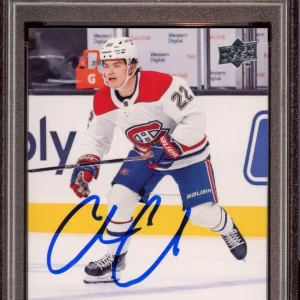 2021 Upper Deck #1 Cole Caufield NHL Star Rookie Card Psa GEM MINT 10 AUTO RC