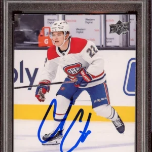 2021 Upper Deck #1 Cole Caufield NHL Star Rookie Card Psa GEM MINT 10 AUTO RC