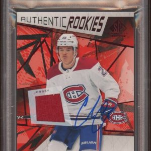 2021 SP Game Used #150 Cole Caufield Rookie Red Jersey Relic RPA Psa MINT 9