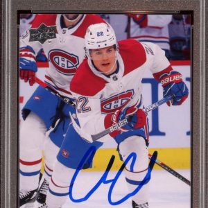 2021 UD Extended Series #T82 Cole Caufield Rookie Retro Auto Psa MINT 9/10