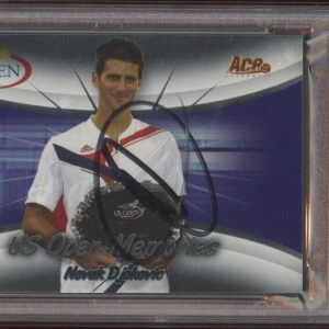Novak Djokovic Signed 2008 Ace Authentic US Open Bronze Auto Card Psa/Dna Dual