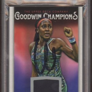 Coco Gauff Signed 2021 UD Goodwin Champions Memorabilia Rookie Auto Psa/Dna RC