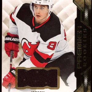 2019 Upper Deck #100 Jack Hughes Premier Rookie Jersey Patch