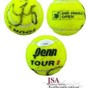 Taylor Fritz Signed Match Used Indian Wells Tennis Ball + JSA COA 2022 Champion