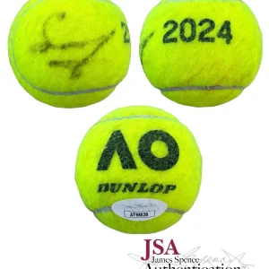 Aryna Sabalenka Signed Match Used 2024 Australian Open Tennis Ball JSA Champion
