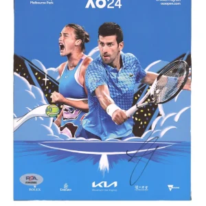 Jannik Sinner Signed 2024 Australian Open Official Program Psa/Dna Champion Auto