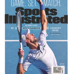 Novak Djokovic Signed March 2024 Sports Illustrated Full Magazine Psa/Dna Auto
