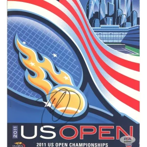 Novak Djokovic Signed 2011 US Open Championships Official Program PSA Champion