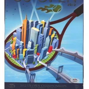 Andy Murray Signed 2012 US Open Championships Official Program Psa/Dna Champion