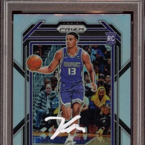 2022 Panini Prizm #245 Keegan Murray Silver Prizm Rookie Card Auto Psa MINT 9/10