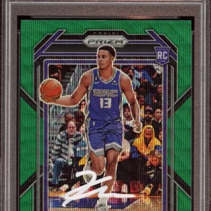 2022 Panini Prizm #245 Keegan Murray Green Wave Rookie Card Auto Psa MINT 9/10