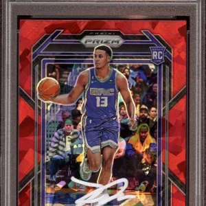 2022 Panini Prizm #245 Keegan Murray Red Ice Rookie Card Auto Psa GEM MINT 10/10