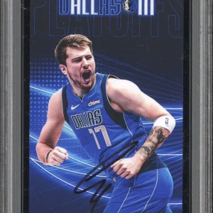 Luka Doncic Signed 2021 Home Playoffs Debut 44 Points Ticket Stub Psa LA LAKERS