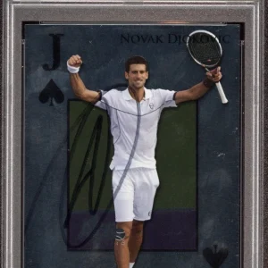 Novak Djokovic Signed 2011 Ace Authentic #RF15 Match Point 2 Royal Card Psa Auto