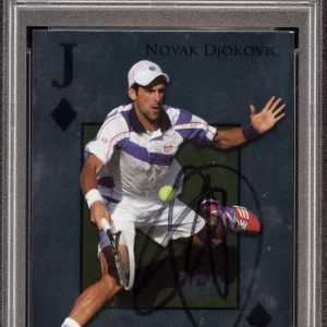 Novak Djokovic Signed 2011 Ace Authentic #RF16 Match Point 2 Royal Card Psa Auto