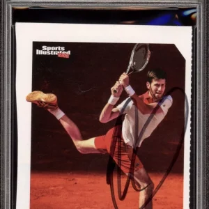 Novak Djokovic Signed 2019 Sports Illustrated For Kids #800 Card Psa/Dna Auto