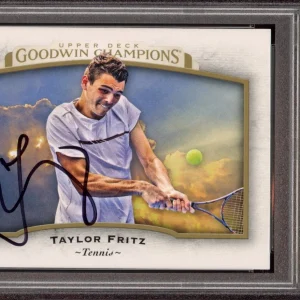 Taylor Fritz Signed 2017 UD Goodwin Champions #84 Rookie Card Psa GEM MT 10 AUTO