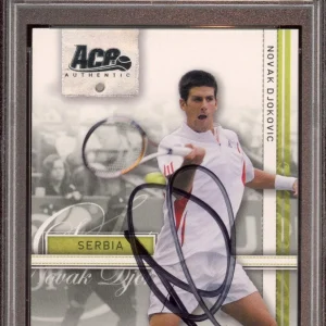 2007 Ace Authentic #16 Novak Djokovic Straight Sets Rookie Auto Psa GEM MT 10 RC