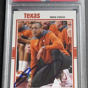 Rodney Terry Signed Autographed Texas Longhorns Custom Card PSA/DNA Slabbed