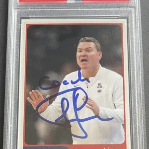 Tommy Lloyd Signed Autographed Arizona Wildcats Custom Card PSA/DNA Slabbed