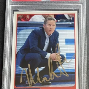 Mark Few Signed Autographed Gonzaga Bulldogs Custom Card PSA/DNA Slabbed