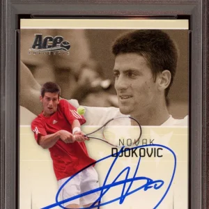 2006 Ace Authentic Novak Djokovic Center Court Stars Rookie /599 Psa GEM 10 AUTO