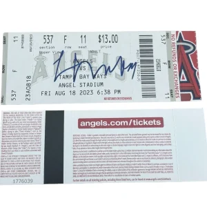 Logan O’Hoppe Signed Autographed 2023 Rookie Season Full Ticket Stub LA Angels