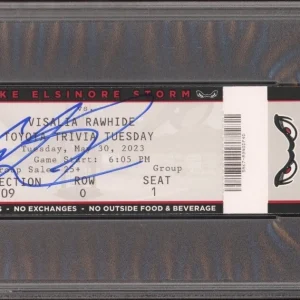 Ethan Salas Signed MILB Pro Debut Full Ticket Stub 5/30/23 Psa/Dna Auto Padres