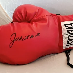 Jake LaMotta Raging Bull signed Everlast Boxing Glove autographed Beckett COA