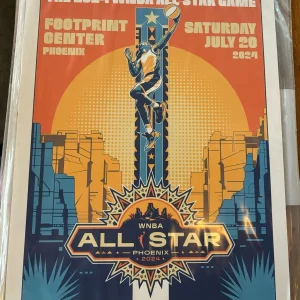 2024 WNBA ALL STAR GAME 16x20 LITHOGRAPH POSTER Caitlin Clark 1st ASG #222/300