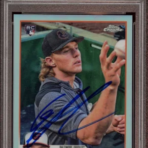 2023 Topps Chrome #206 Gunnar Henderson SP Image Variation Rookie Auto Psa 8 RC