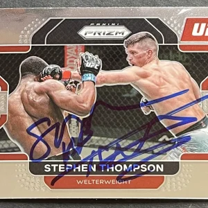 Stephen Thompson Signed 2022 Prizm UFC Auto On Card Beckett Coa