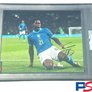 Endrick Signed 8x10 Photo Psa/Dna Encapsulated GEM MT 10 AUTO Brazil Real Madrid