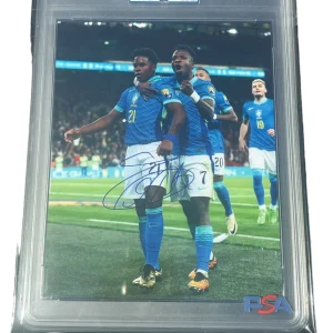 Endrick Signed 8x10 Photo Psa/Dna Encapsulated GEM MT 10 AUTO Brazil Real Madrid